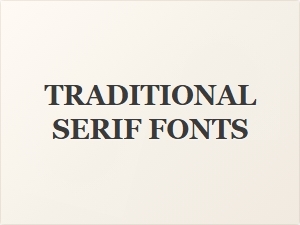 Didot and Its Classic Serif Companions