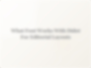 Contrasting Didot with Clean Modern Typefaces